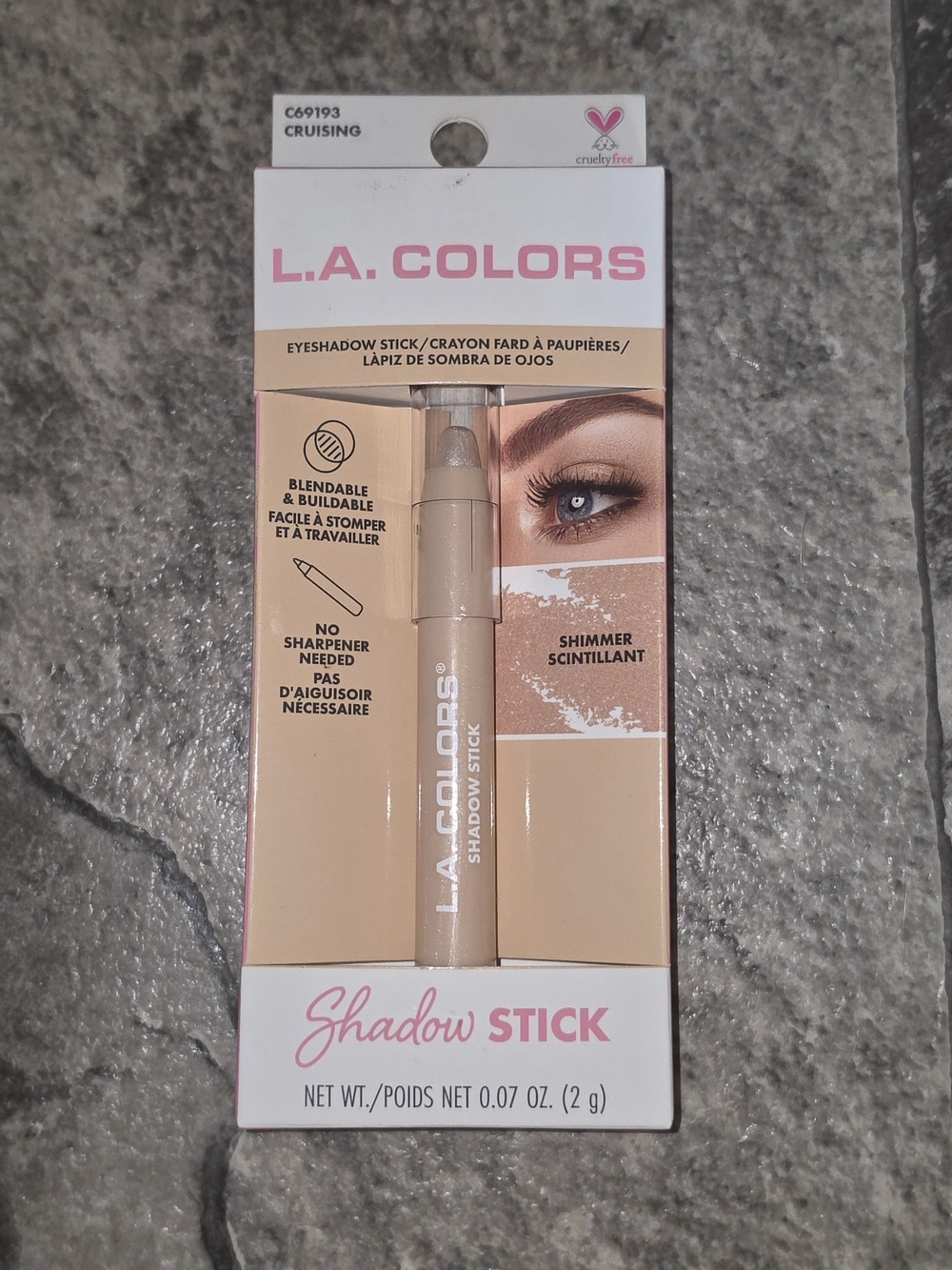 L.A. COLORS Shadow Stick Eyeshadow Stick - C69193 Cruising 0.07oz BNIB